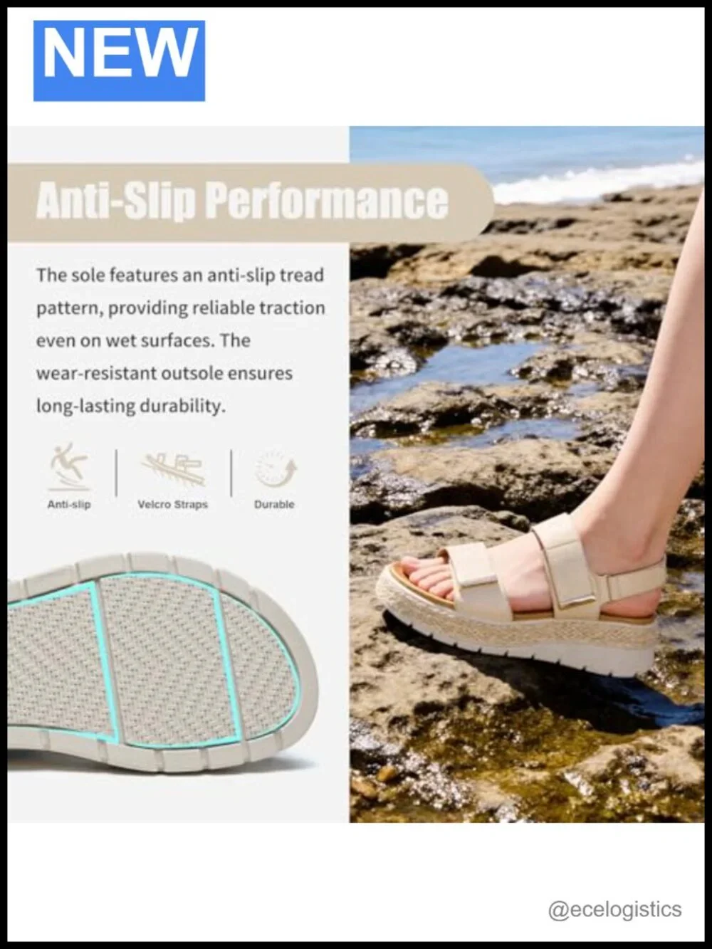 Espadrille Wedges Platform Sandals Orthopedic Arch Support Cushion Insole
